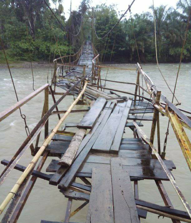 Hebat, Jembatan Seperti Ini Masih Dilalui Warga Keban Jati