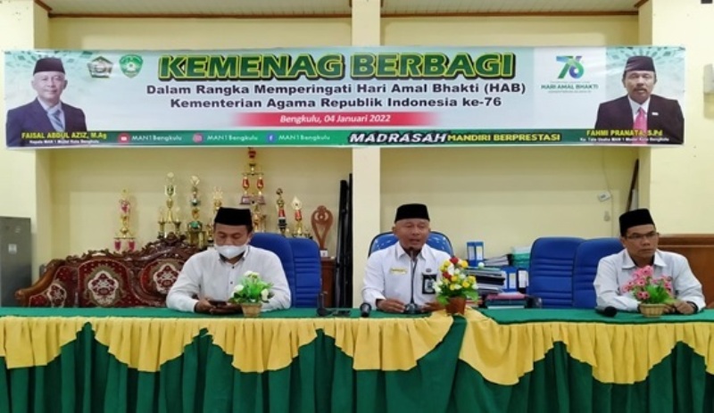 MAN 1 Kota Bengkulu Lakukan PTM 50 Persen