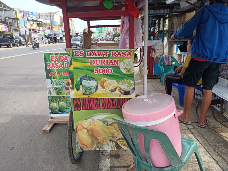 Datangkan Durian Palembang, Es Dawet Durian  Disukai Warga Bengkulu