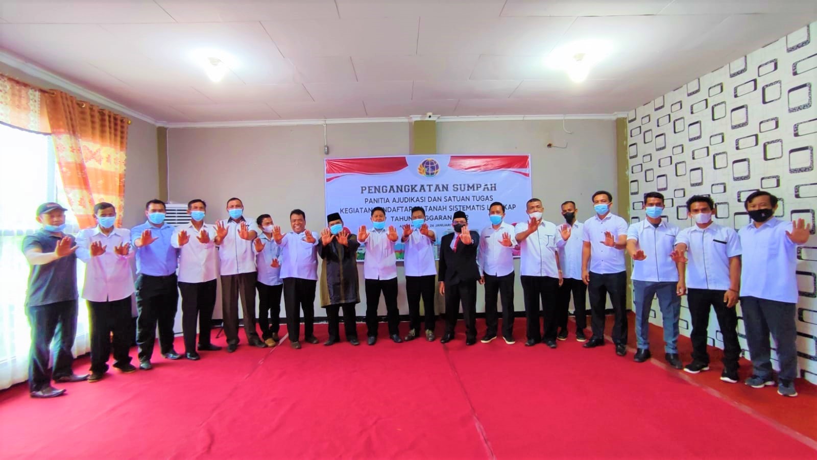 Kepala BPN BU Lantik Panitia dan Satgas PTSL TA 2022