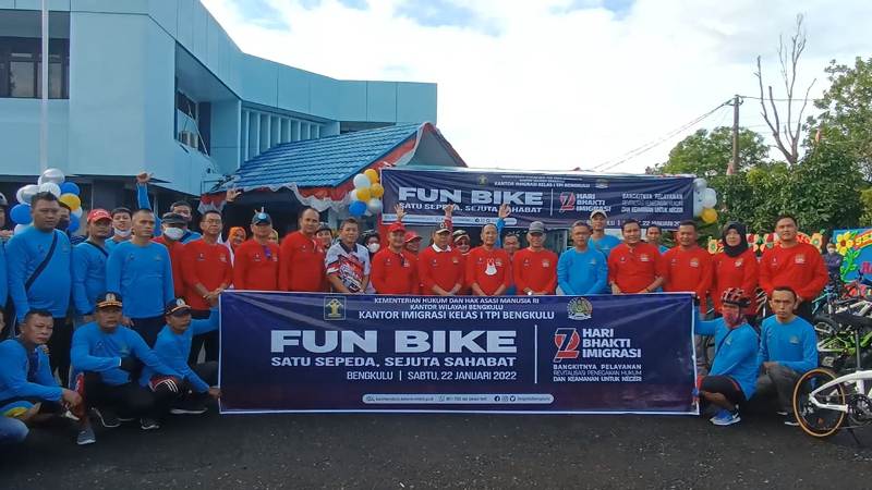 Fun Bike Imigrasi Bengkulu, Satu Sepeda Sejuta Sahabat