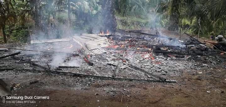 Rumah Warga Lubuk Banyau Dilalap Si Jago Merah Jelang Maghrib