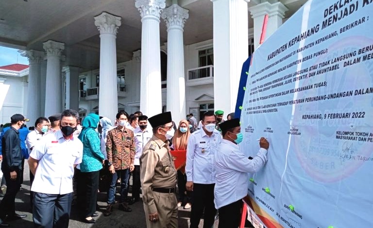 Kepahiang Deklarasi Bersama Kabupaten Bebas Pungli