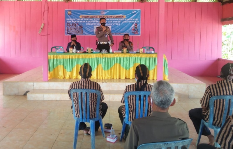 Polantas Polres BU Kunjungi Kecamatan Ulok Kupai