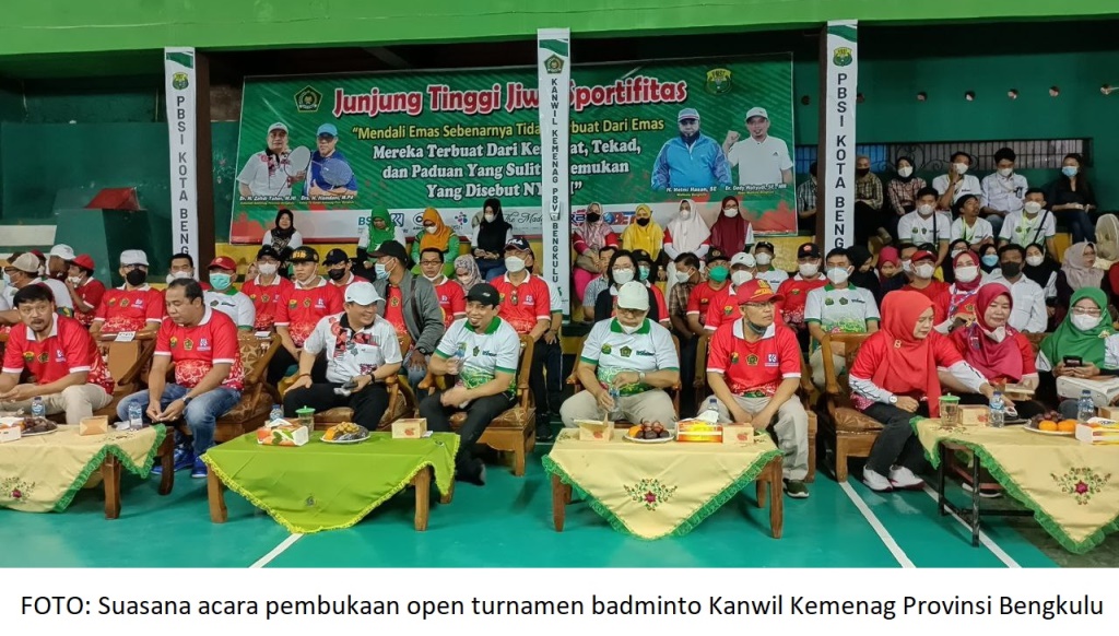 Kanwil Kemenag Provinsi Bengkulu Gelar Open Turnamen Badminton