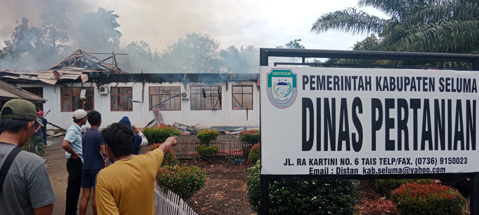 Ledakan Keras, Kantor Dinas Pertanian Seluma Ludes