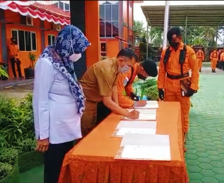 Basarnas Bengkulu Jalin MoU Dengan Dinas Dikbud Kota dan RRI