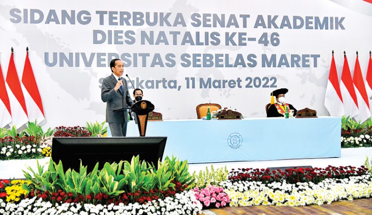 Ini Pesan Jokowi  Saat Menghadiri Dies Natalis UNS