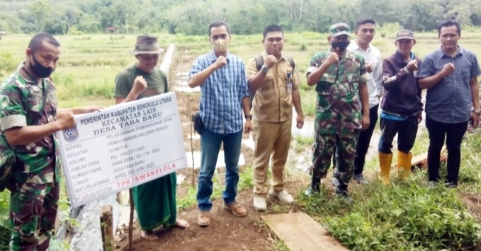  Taba Baru Lakukan Titik Nol Saluran Irigasi Untuk Kepentingan Petani