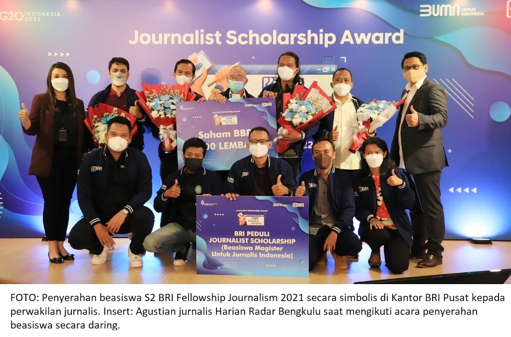 Jurnalis Harian RADAR BENGKULU Raih Beasiswa S2 BRI Fellowship Journalism 2021