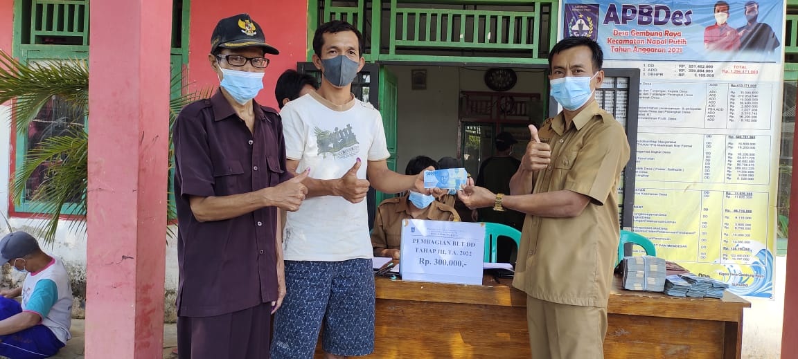 Tercepat, Gembung Raya Sukses Salurkan BLT DD