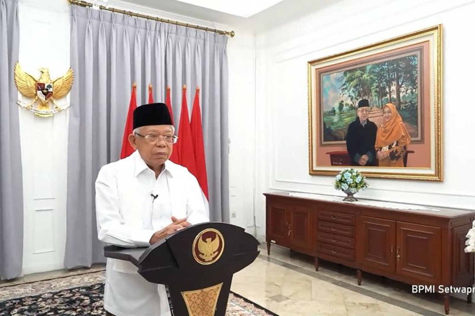 Wapres Ma’ruf Amin  Jadi Saksi Pernikahan Adik Jokowi