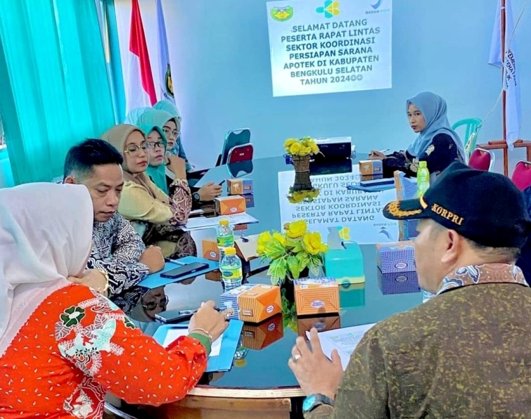 Rapat Koordinasi, Dinas Kesehatan Bengkulu Selatan Bakal  Lakukan Pengawasan Sarana Apotek dan Toko Obat