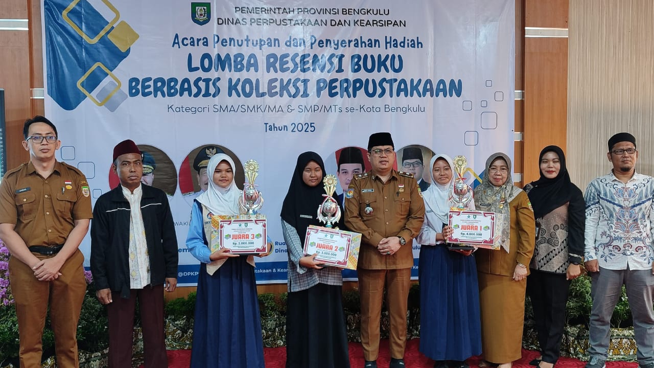 Penutupan Lomba Resensi Buku, Total Hadiah Puluhan Juta, Siswa Bengkulu Tunjukkan Kreativitas Literasi