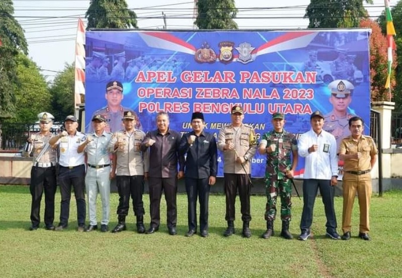 Tingkatkan Disiplin Masyarakat, Operasi Zebra Nala 2023 Dimulai di Bengkulu Utara   