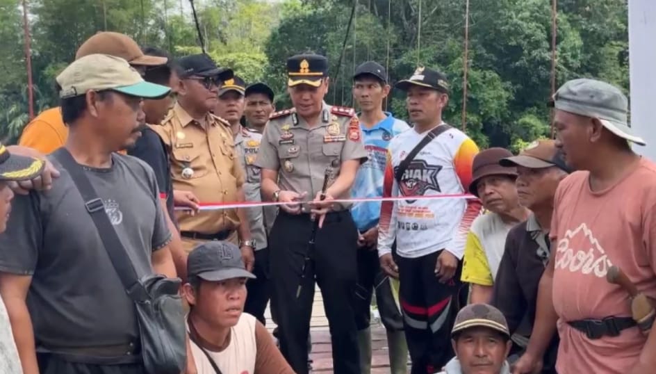 Polres Kaur Resmikan Dua Jembatan Merah Putih Presisi, Perkuat Akses Warga dan Pertanian