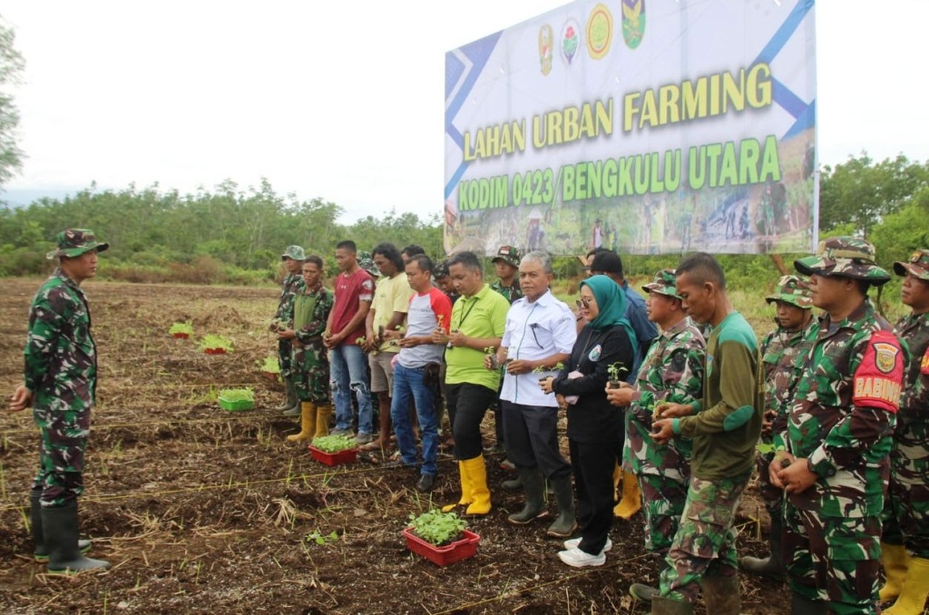 Dukung Program Makan Bergizi Gratis, Dandim 0423 Bengkulu Utara Siap Kelola Lahan Urban Farming 