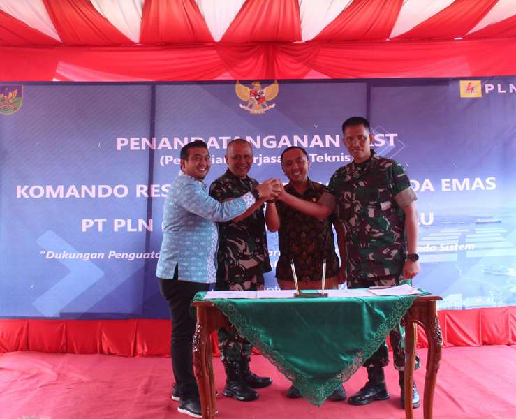 PLN UP3 Bengkulu dan TNI Bersinergi Wujudkan Keandalan Listrik di Bengkulu