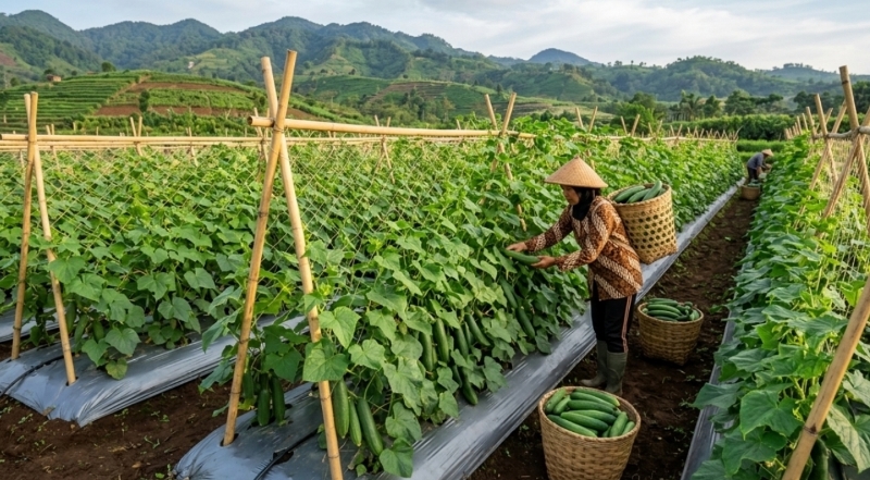 Ini Panduan Praktis Budidaya Mentimun Organik untuk Panen Melimpah 