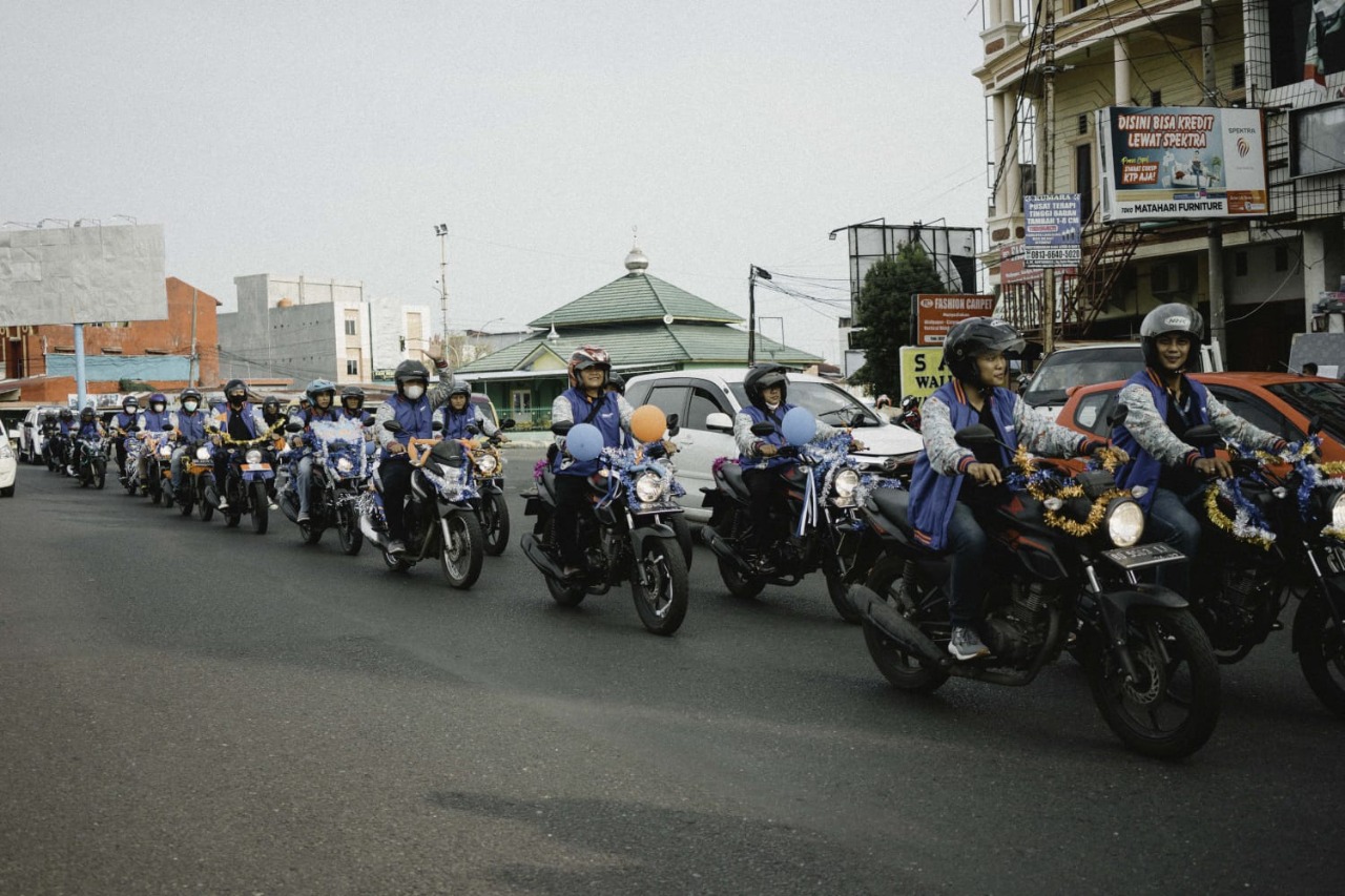 Pawai Kendaraan Bermotor Meriahkan Acara PRS BRI