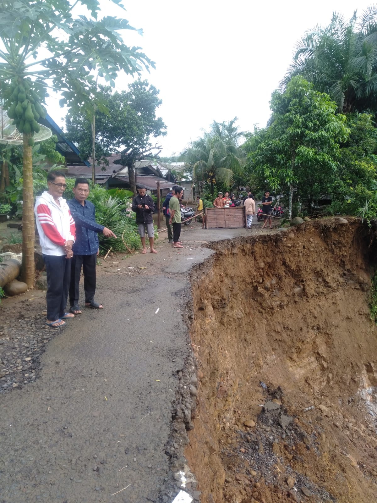 Longsor Ancam Pemukiman   Penduduk Taba Tembilang