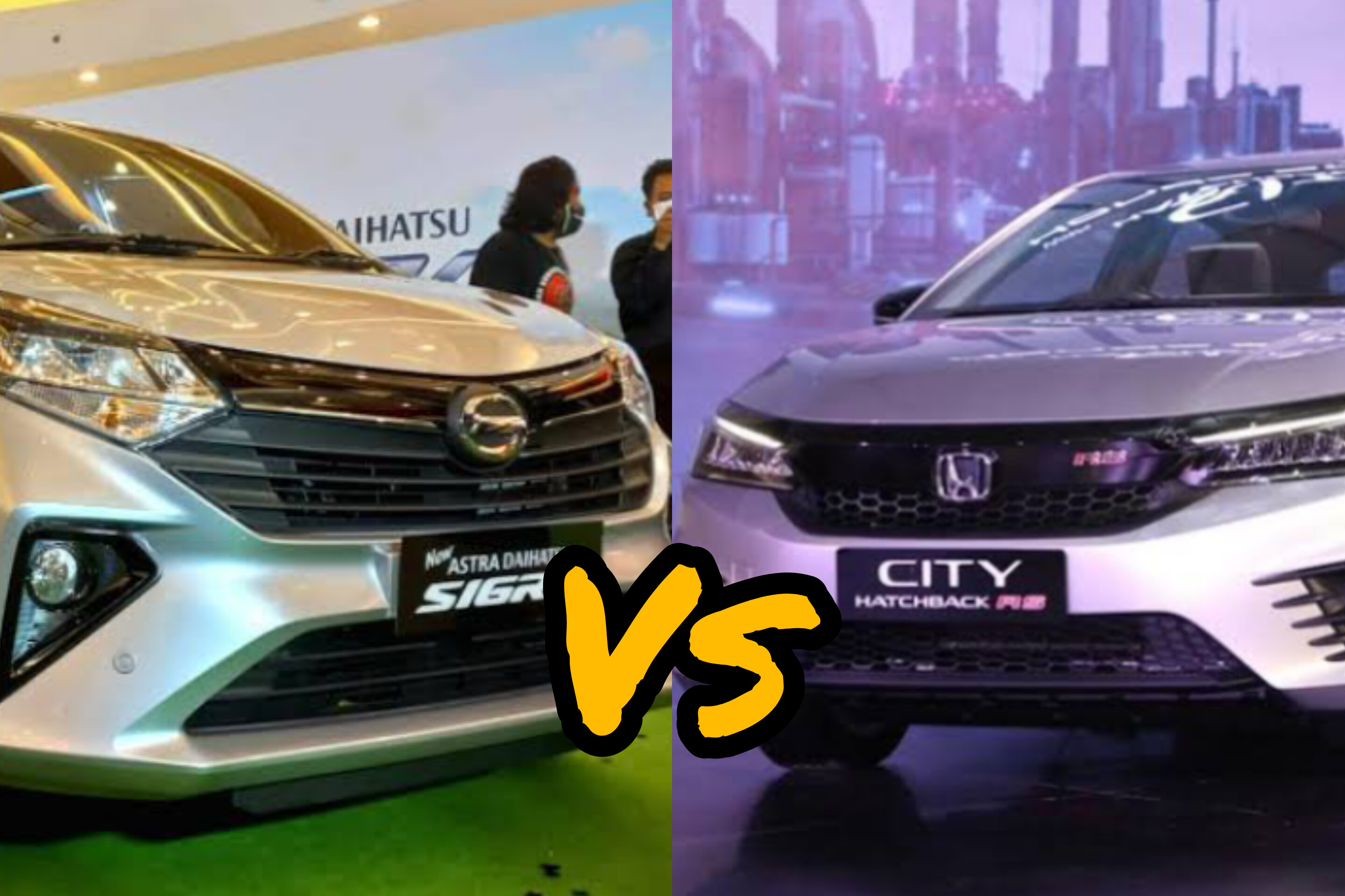 Perbandingan Mobil Daihatsu Sigra vs Honda City Hatchback