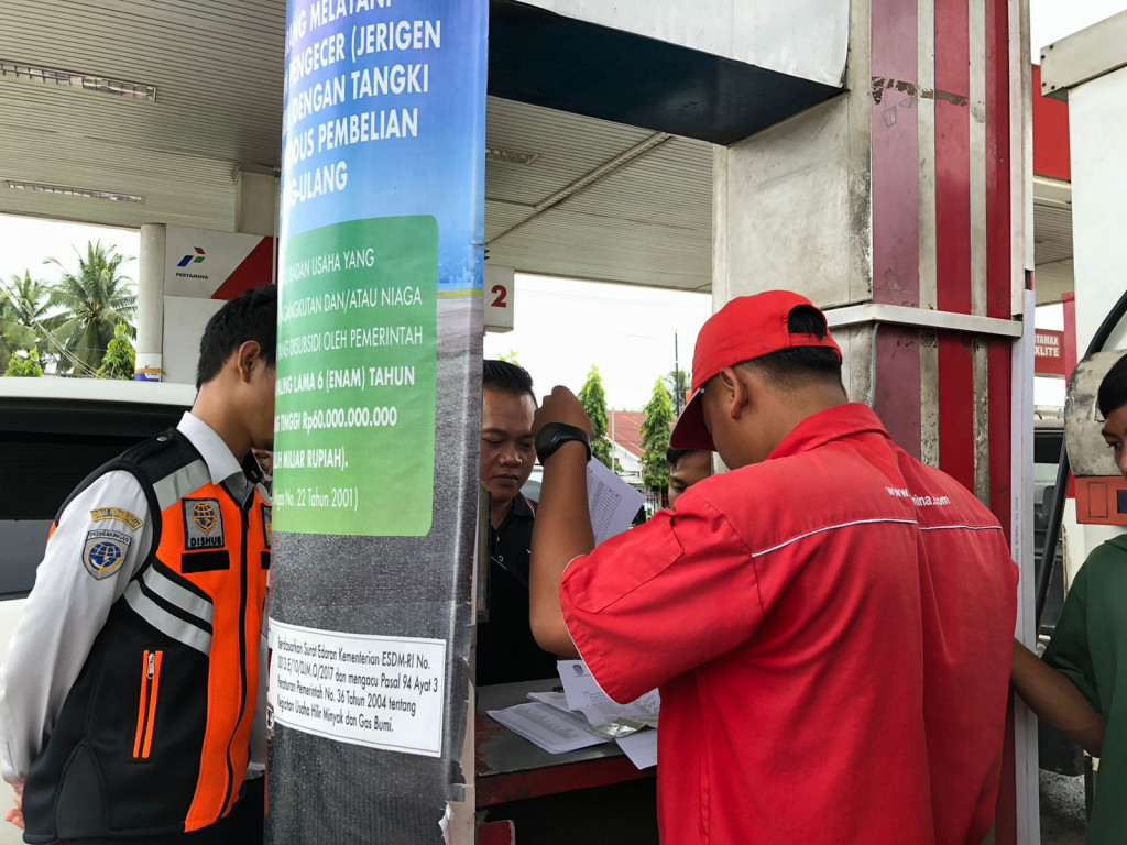 Dishub Benteng Gelar Monev BBM Bersubsidi di SPBU Kembang Seri