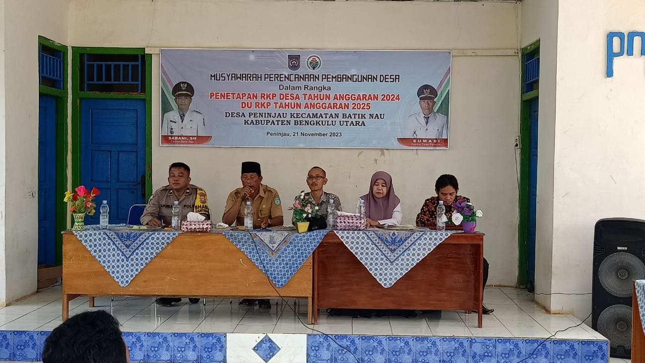 Desa Peninjau Gelar Musyawarah Perencanaan Pembangunan Desa, Silahkan Warga Sampaikan Usulan