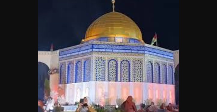 Viral, Pernikahan di Bangkalan Ada Replika Masjid Al Aqsa Palestina