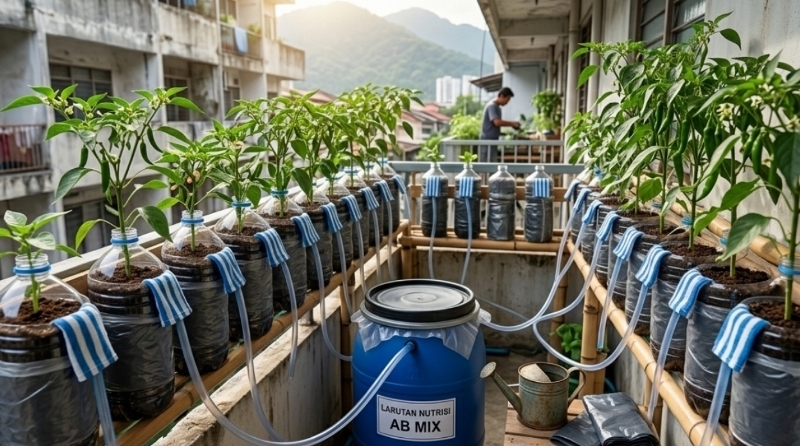 Ini Cara Praktis dan Mudah Tanam Cabai di Botol Bekas