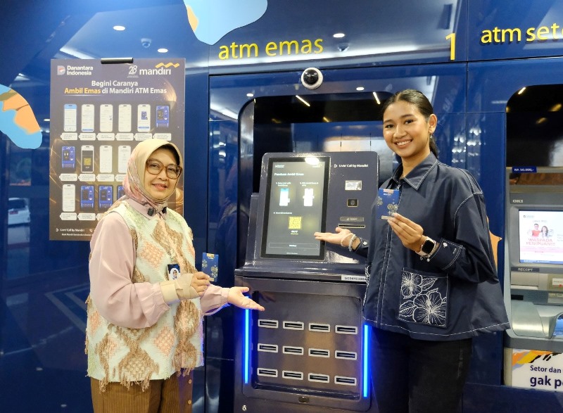 28 Titik, Bank Mandiri Hadirkan ATM Emas, Permudah Nasabah Ambil Emas Fisik 
