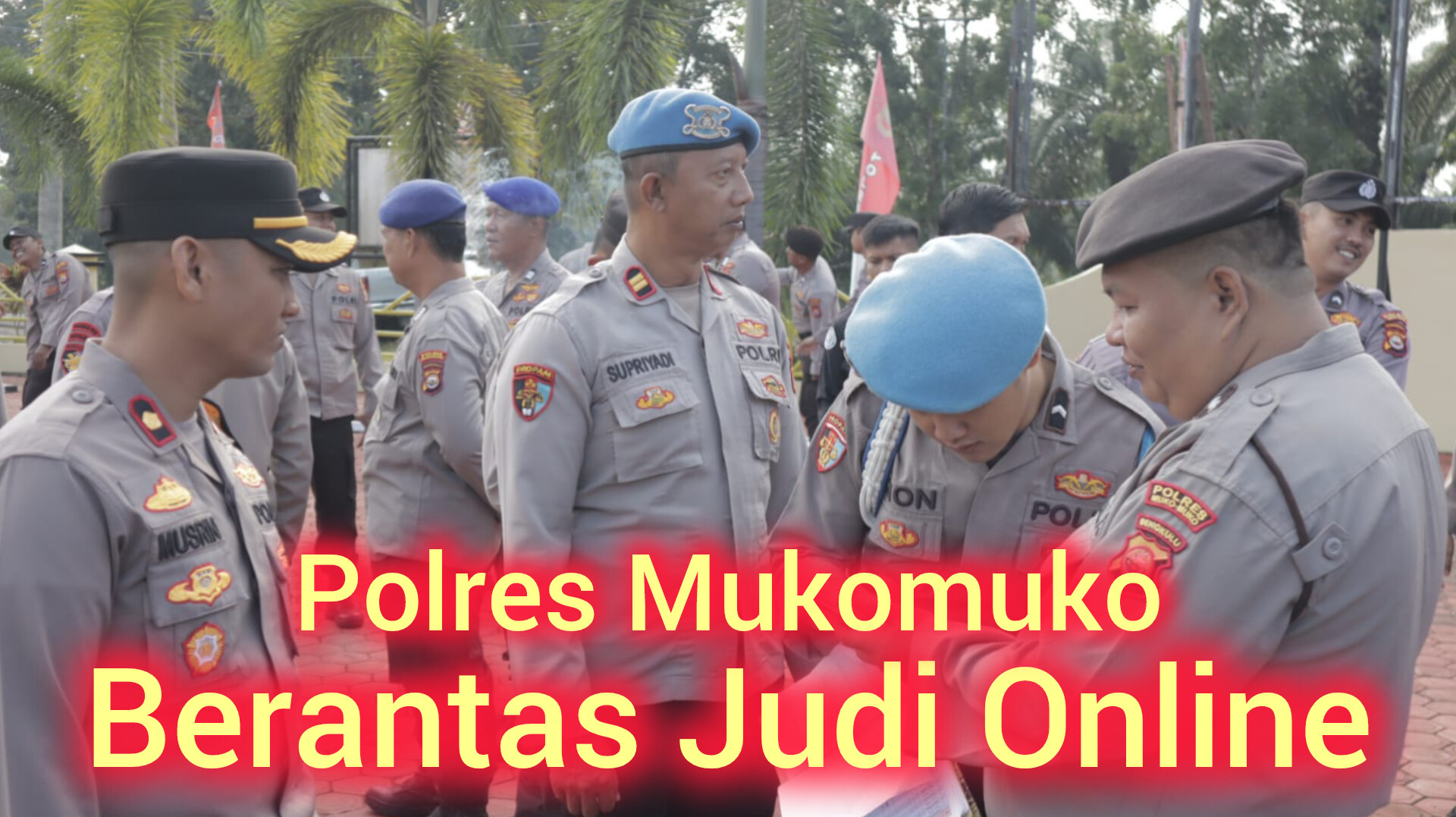 Polres Mukomuko Berantas Judi Online, Seluruh Handphone Diperiksa