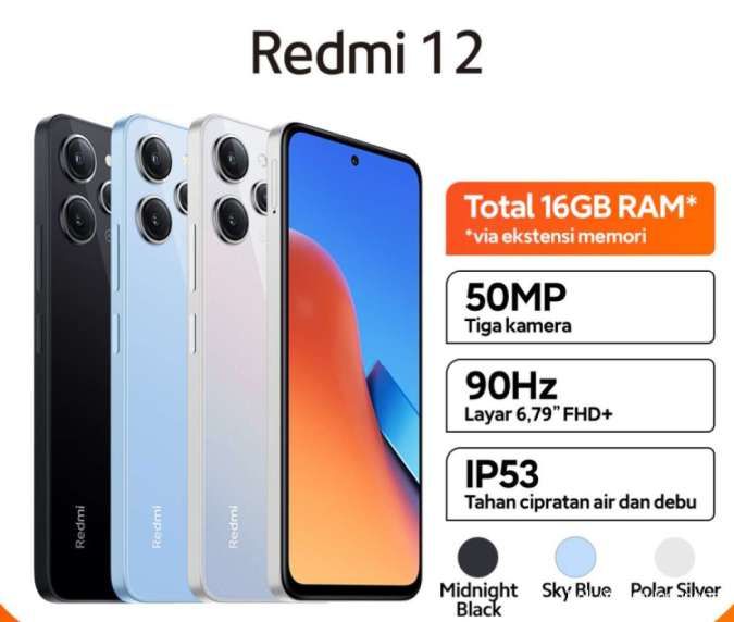 Redmi 12 Hadir Dengan Desain Kaca yang Menawan Premium dan Lebih Tipis