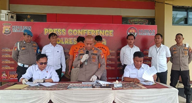 Polres Seluma Ringkus Dua Pengedar dan Pengguna Narkoba 