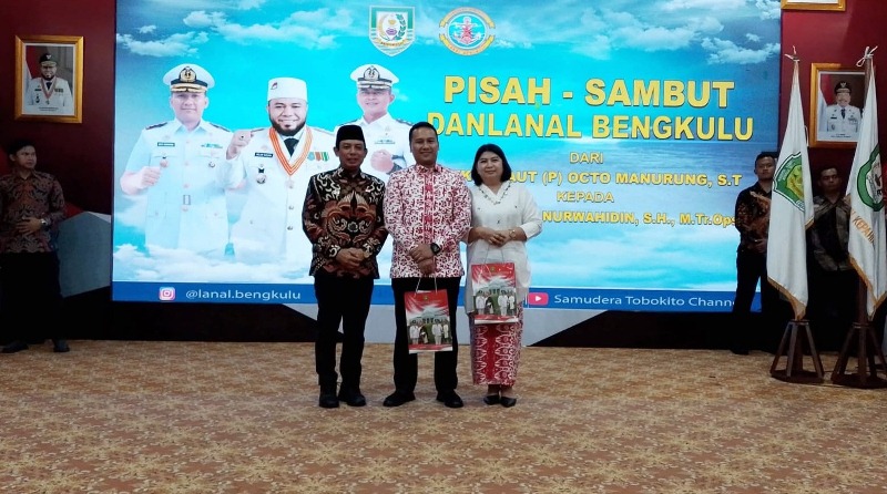 Walikota Bengkulu Hadiri Pisah Sambut Danlanal 