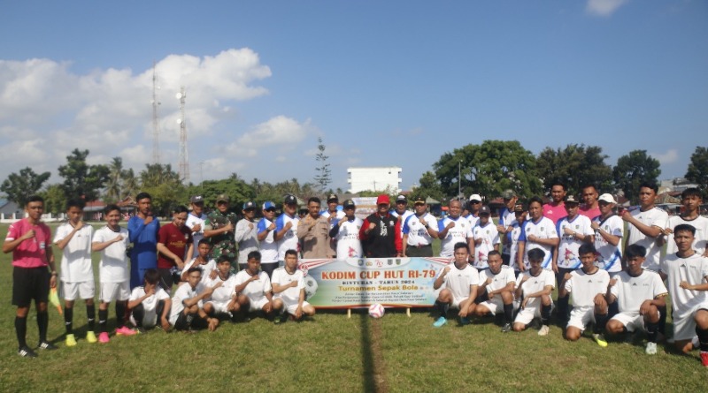 28 Tim Sepak Bola Ikut Meriahkan  Kodim Cup 