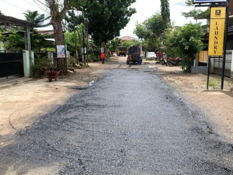 Tidak Pakai Lama, Pemkot Bengkulu Langsung Perbaiki Jalan Rajawali