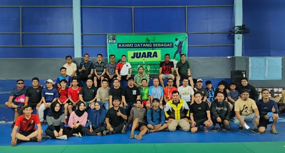 Turnamen Badminton Cup Series 1 KAHMI Kota Bengkulu: Wadah Kebersamaan Lintas Generasi