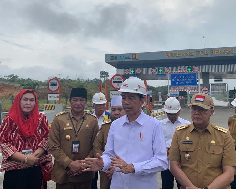 Diresmikan Presiden, Tol Bengkulu -Lubuk Linggau Dilanjutkan 