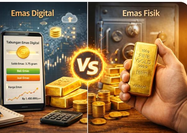 Emas Digital vs Emas Fisik, Mana yang Lebih Cocok untuk Investor Pemula?