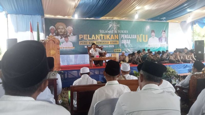 Dihadiri Bupati, Pelantikan PCNU  Bengkulu Utara  Berlangsung Khidmat dan Lancar