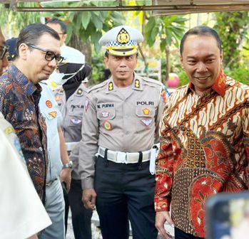 Direktur Utama Jasa Raharja Pantau Pelaksanaan Operasi Zebra Gabungan di Taman Bungkul Surabaya