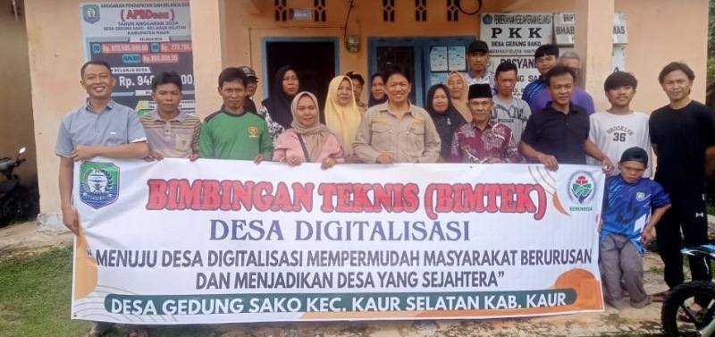 Menuju Desa Digitalisasi, Perangkat Desa Gedung Sako Ikut Bimbingan Teknis 