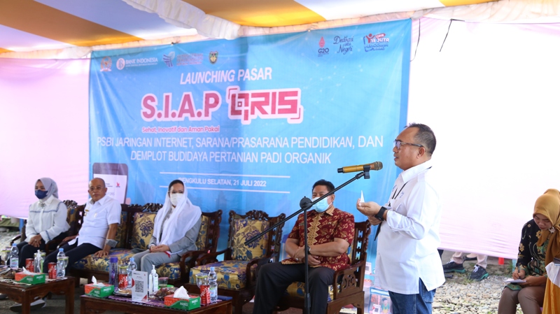 BI Bengkulu Launching Pasar Ampera Bengkulu Selatan  SIAP QRIS