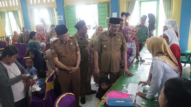 Bengkulu Tengah Lakukan Pencanangan  PIN Polio dan Launching Wajah Baru Posyandu  