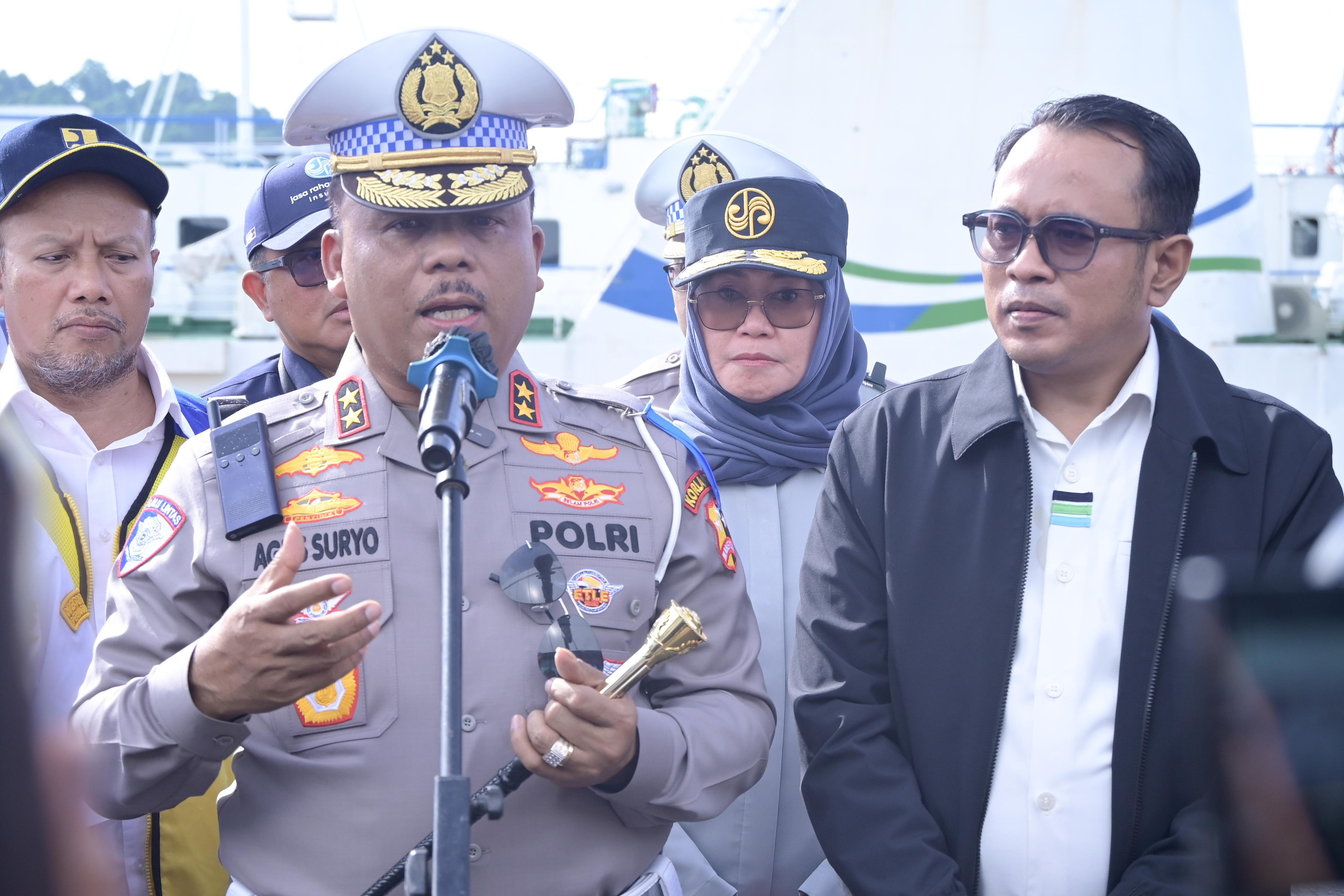 PT Jasa Raharja Bersama Korlantas POLRI dan Stakeholder Tinjau Kesiapan Pelabuhan Bakauheni-Merak untuk Operas