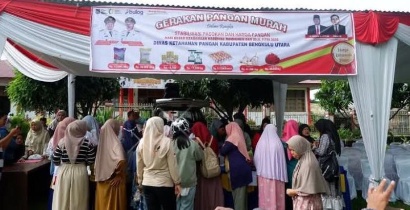 Pemkab Bengkulu Utara Gelar Pangan Murah, Dibuka Langsung oleh Bupati Arie Septia