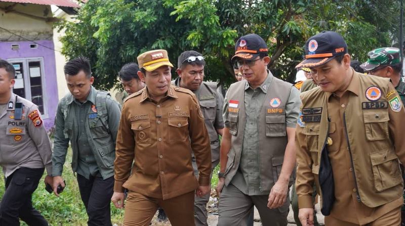 Kepala BNPB Langsung Tinjau Posko Penanggulangan Bencana Bersama Walikota