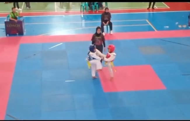  Double Kick Atlet Taekwondo Mukomuko di Open Turnamen Piala Kemenpora RI Mengagumkan, Sabet Medali 100 Persen