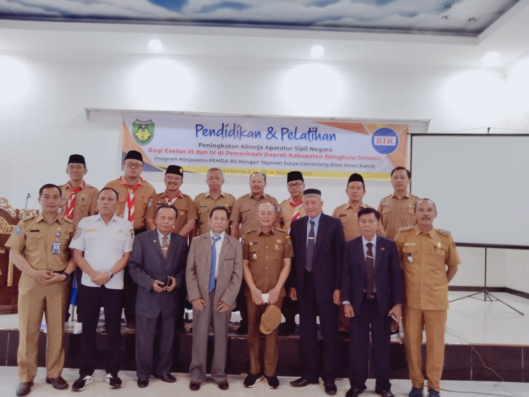 Pejabat Eselon III dan IV Bengkulu Selatan Ikuti Pelatihan